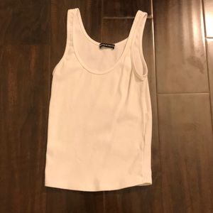 basic white tank top